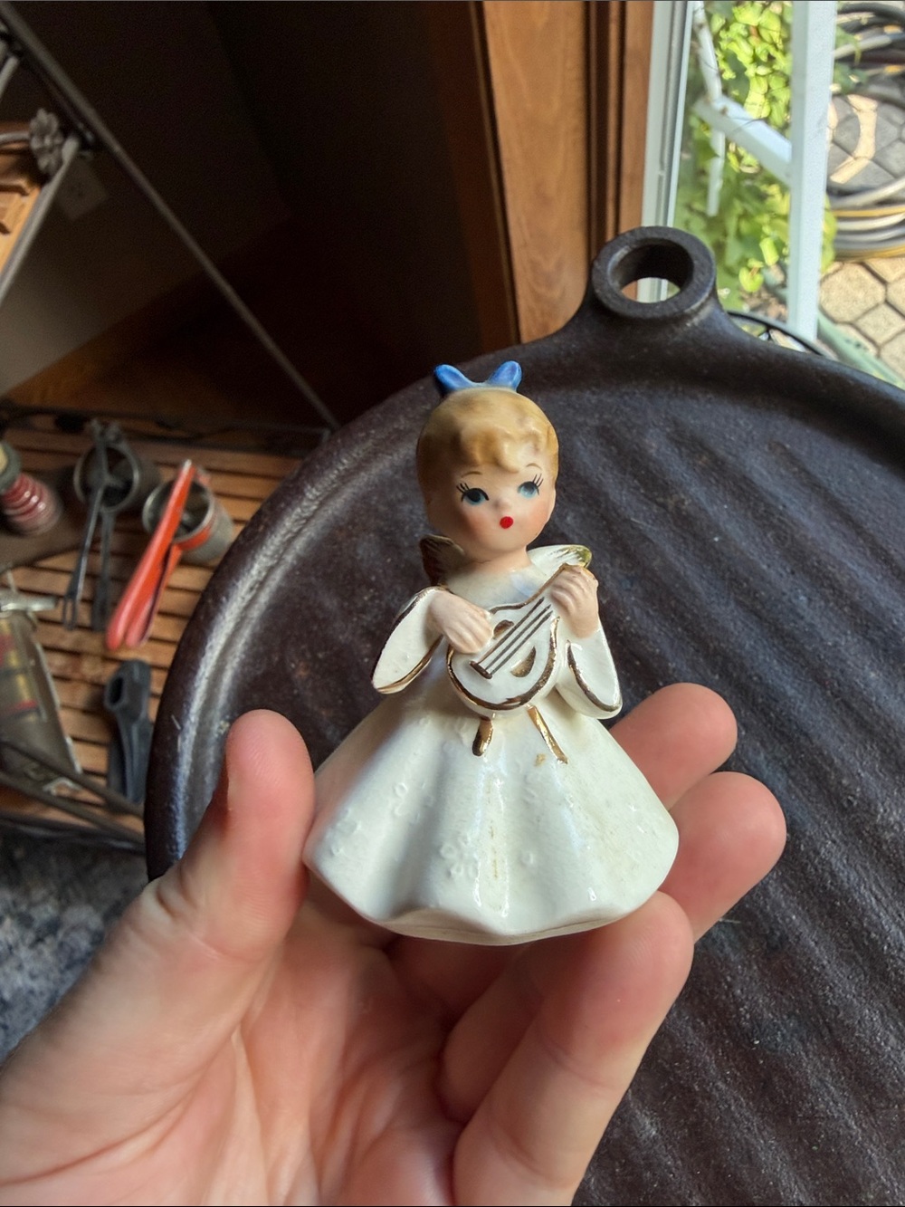 Vintage Ceramic Angel Figurine Napco